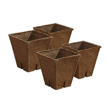 Jiffy Jiffypots Peat Pots Square 8x8 cm 100 Pieces